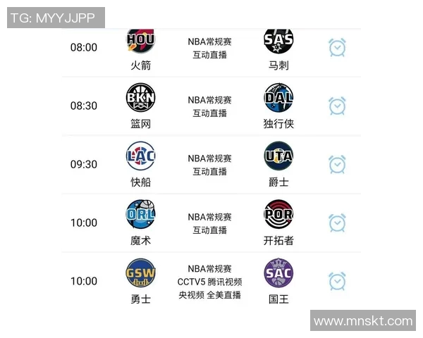 NBA今日赛程时间表 NBA今日赛程时间表